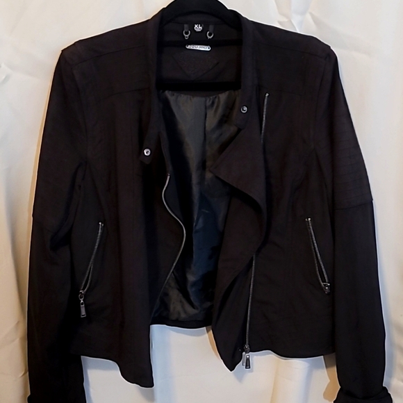 Jou jou Black jacket Suede - Picture 1 of 7